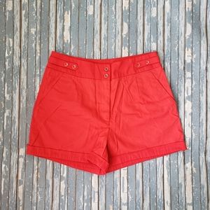 H&M Bright Red Shorts US 12 NWT